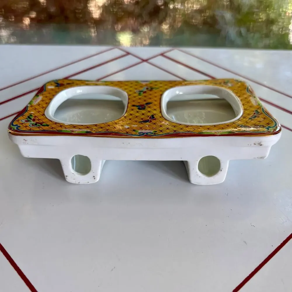 Vintage Takahashi San Francisco Double Picture Frame, Japan Cloisonne